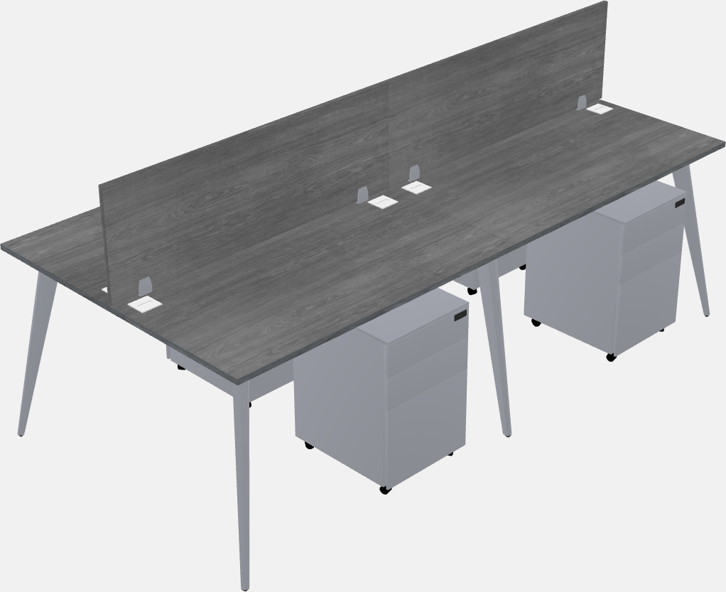 Shared office desk system