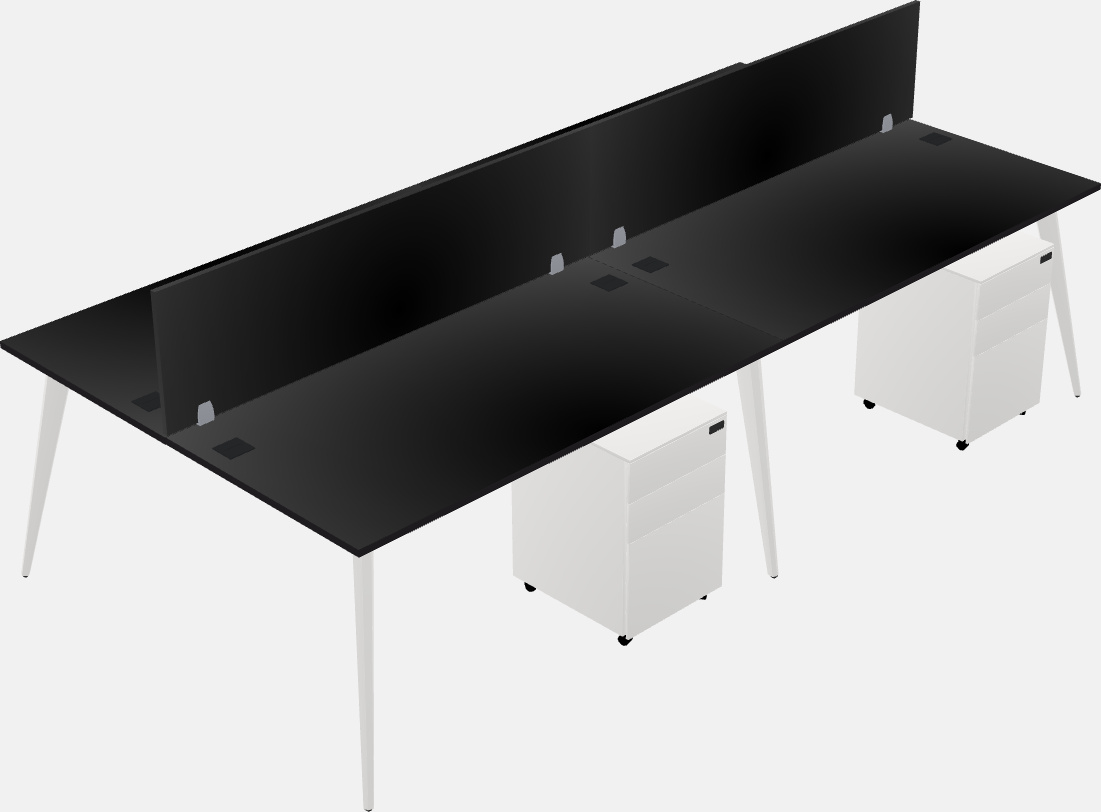 Shared office desk system