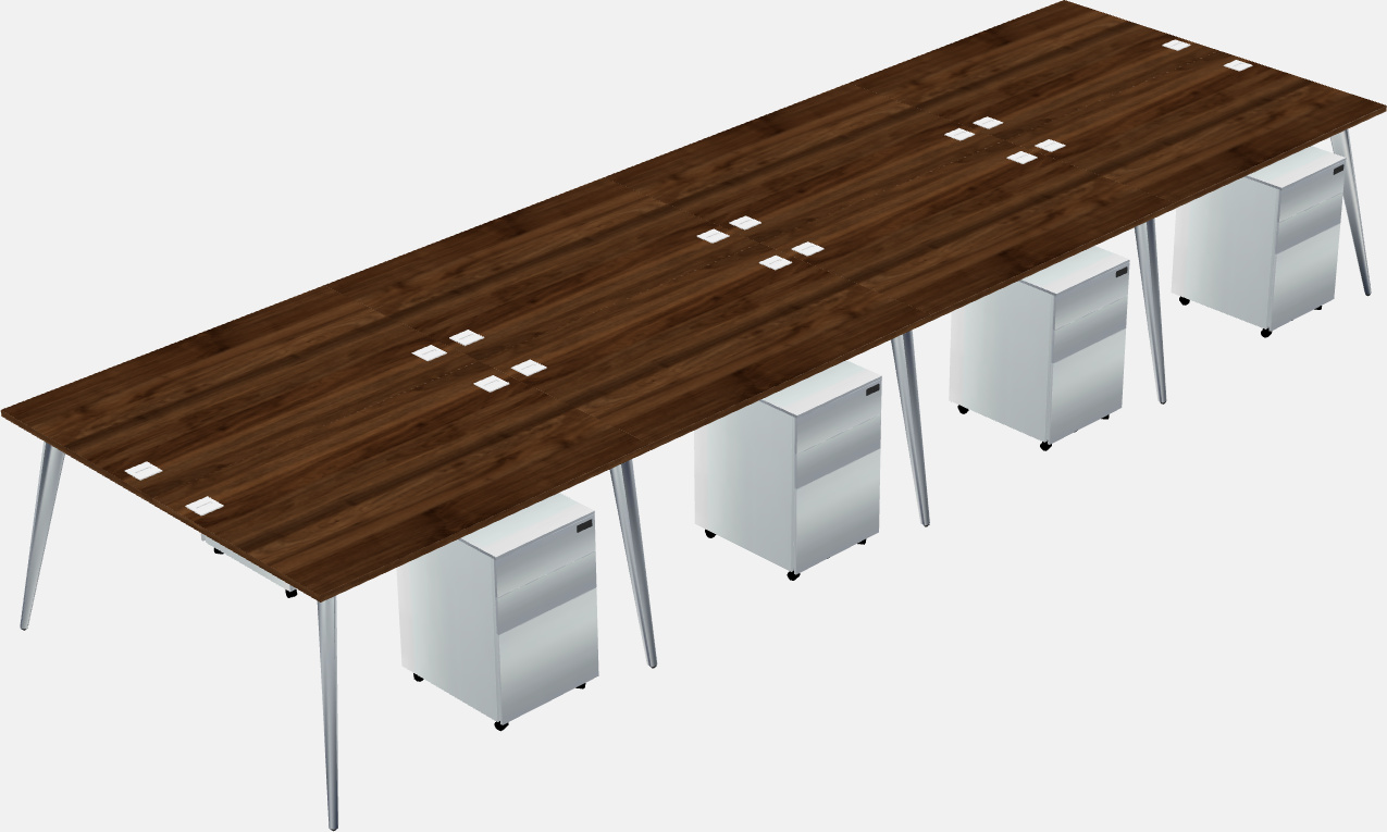 Shared office desk system