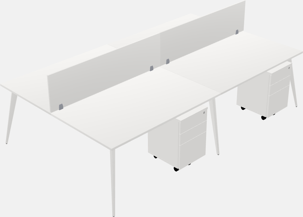 Shared office desk system