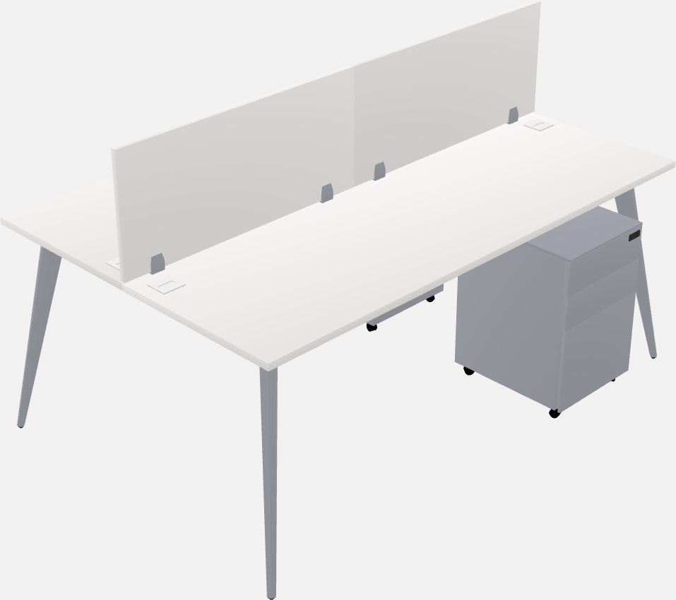 Shared office desk system