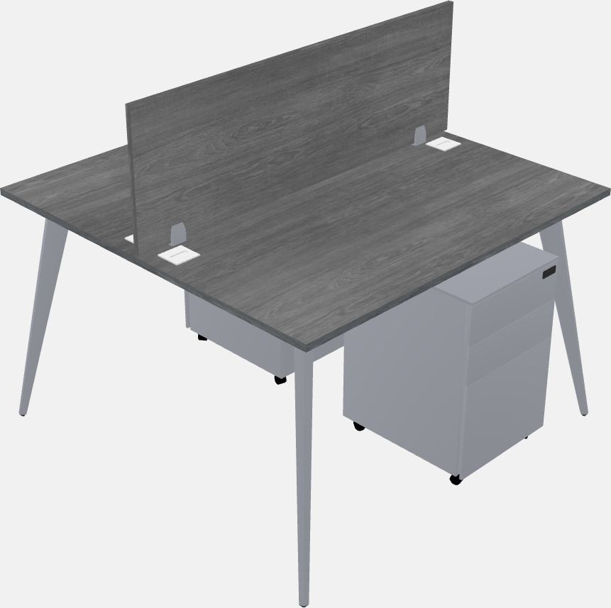 Shared office desk system