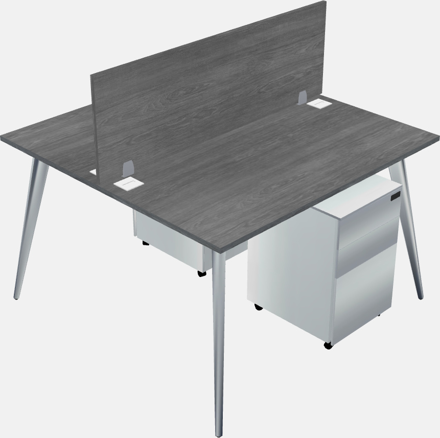 Shared office desk system