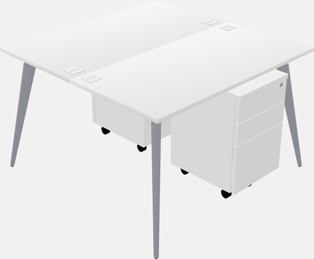 Shared office desk system