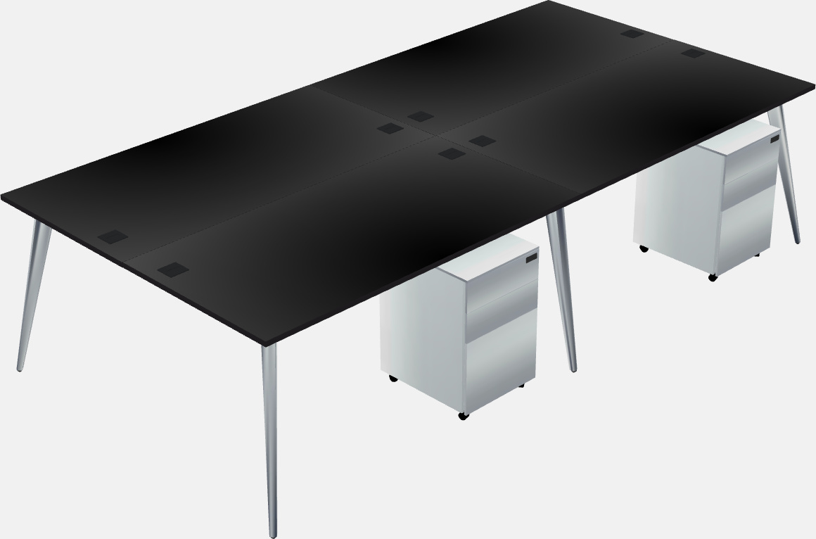 Shared office desk system