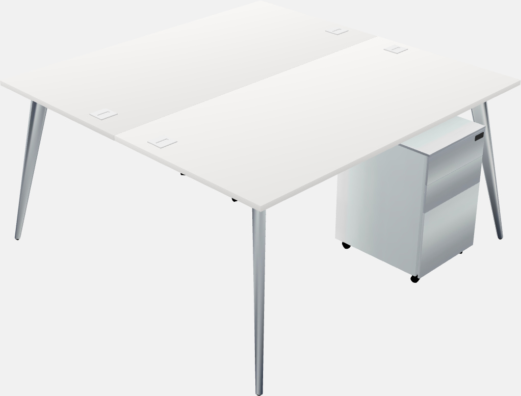 Shared office desk system