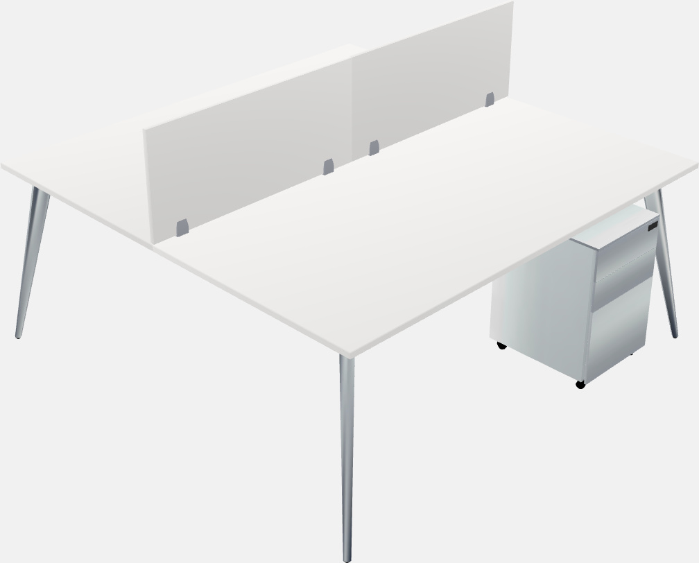 Shared office desk system