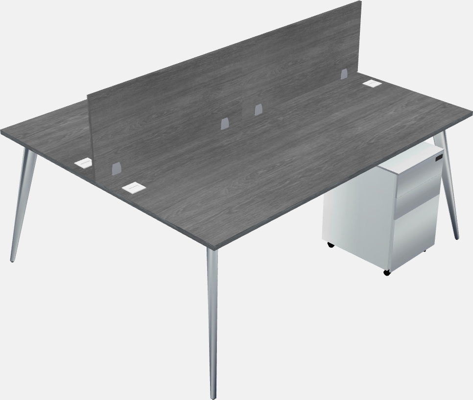 Shared office desk system