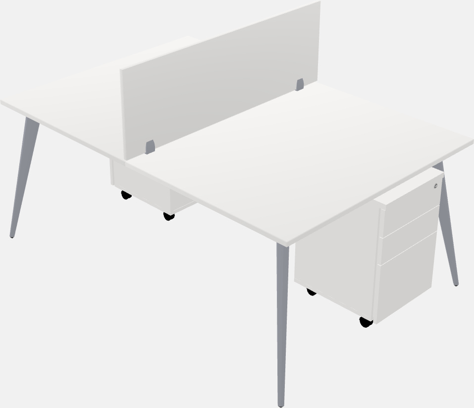 Shared office desk system