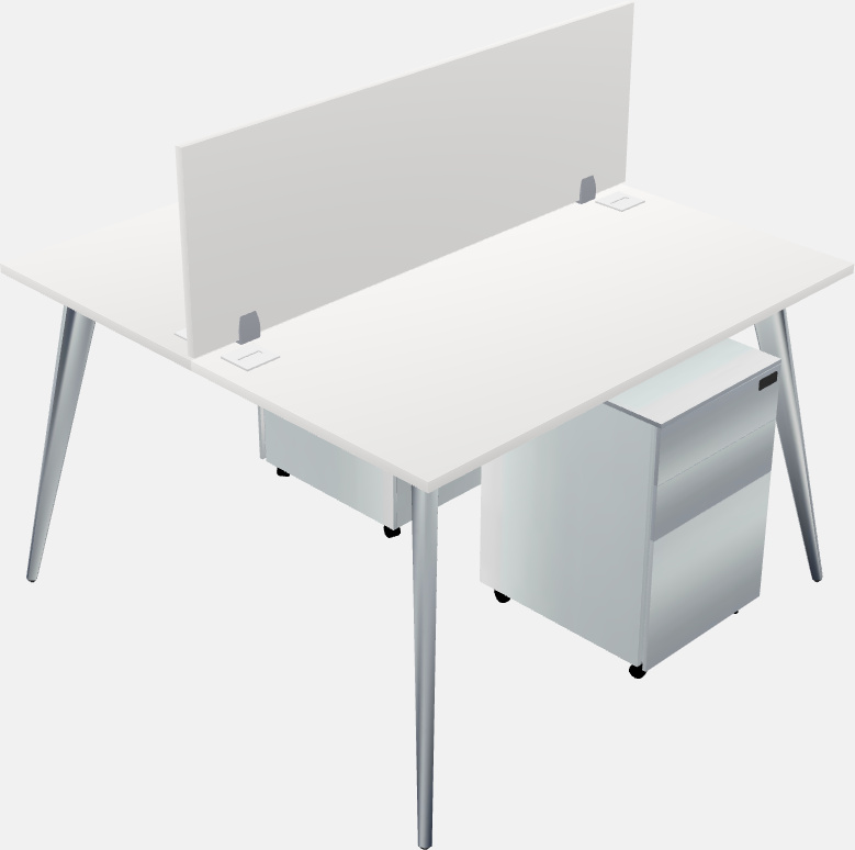 Shared office desk system