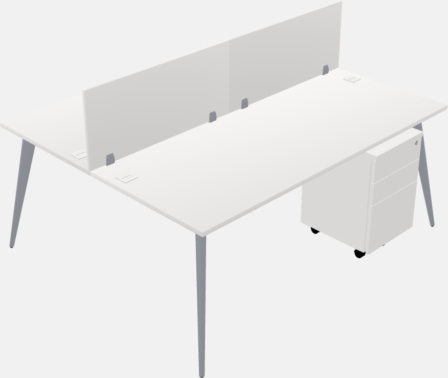 Shared office desk system