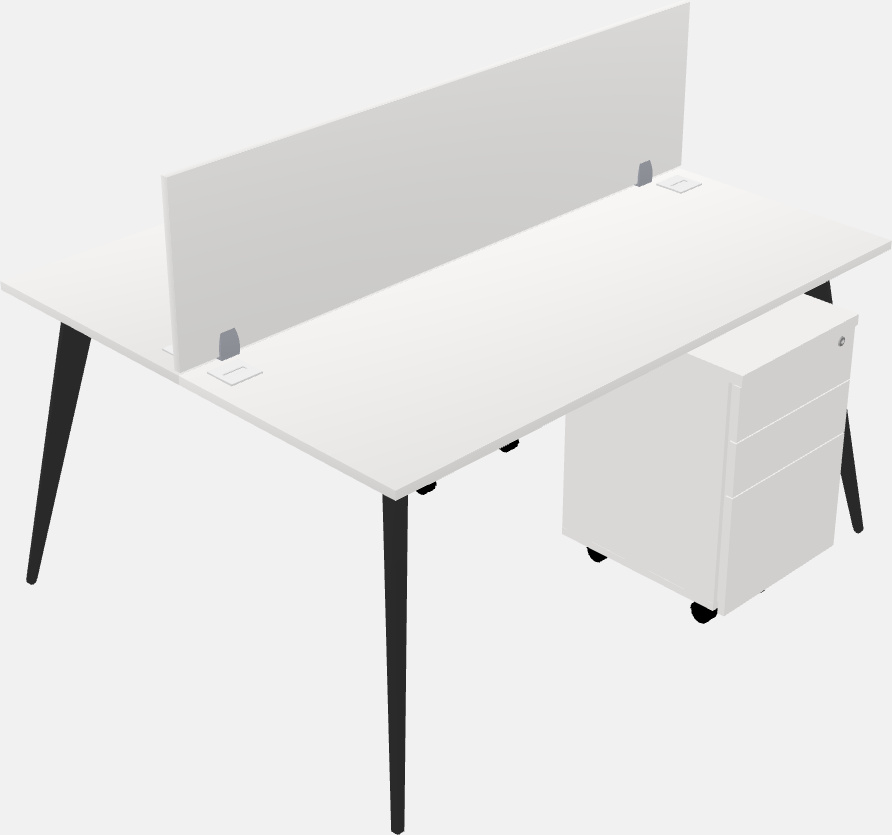 Shared office desk system