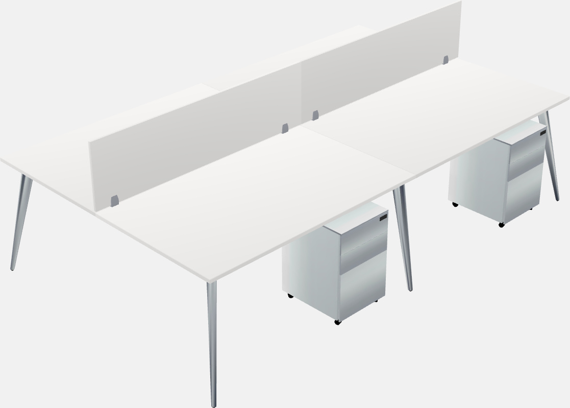 Shared office desk system