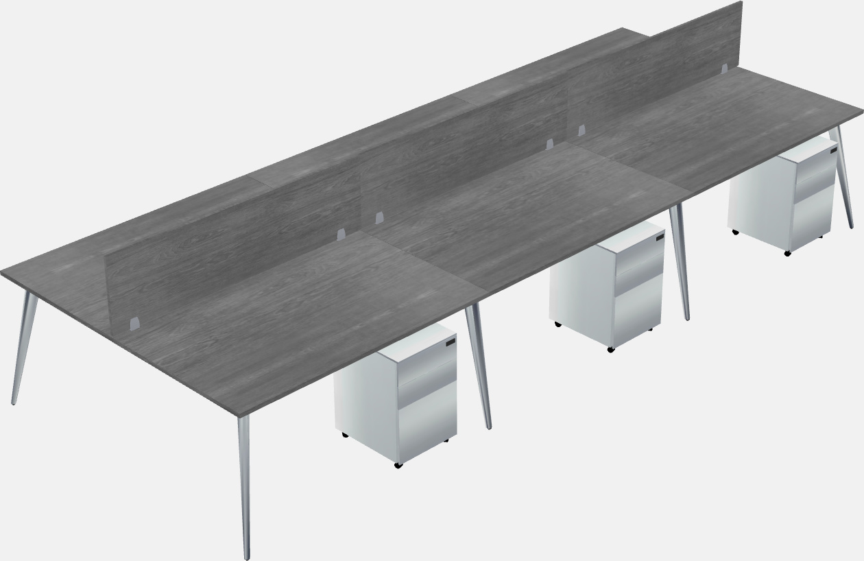 Shared office desk system