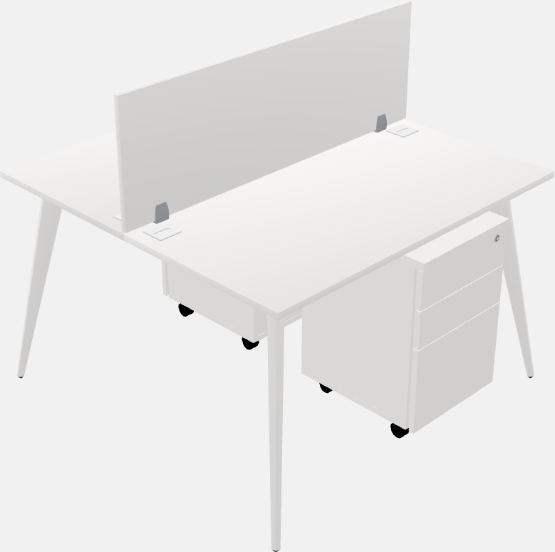 Shared office desk system