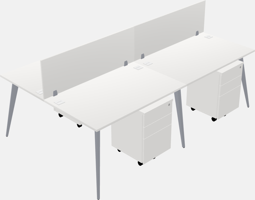 Shared office desk system