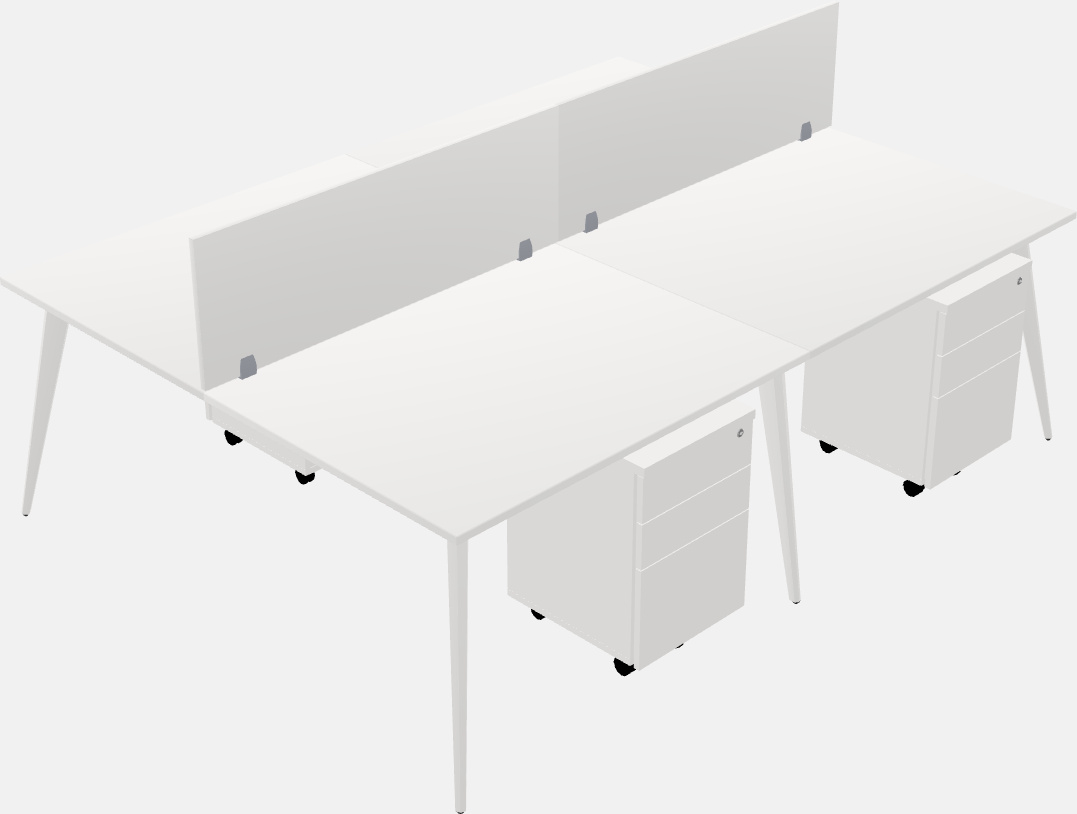 Shared office desk system