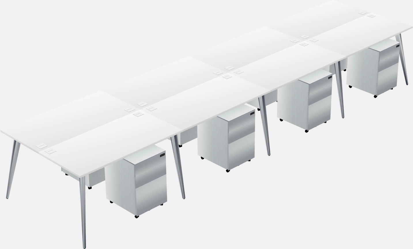 Shared office desk system