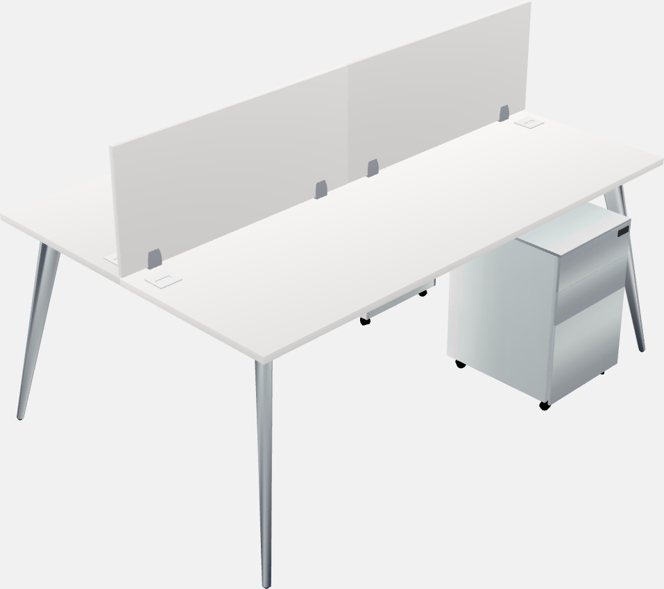 Shared office desk system