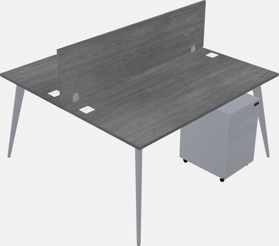 Shared office desk system