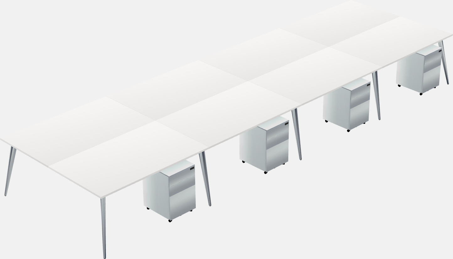 Shared office desk system