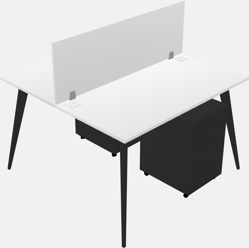 Shared office desk system