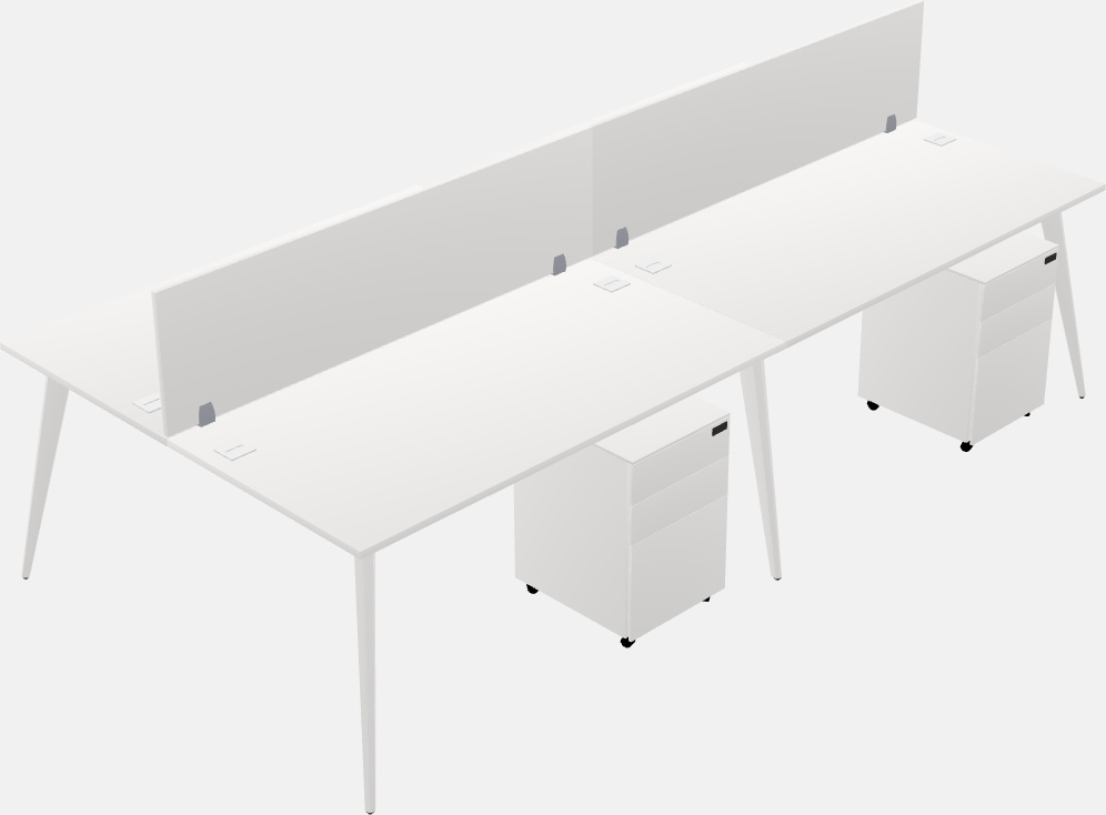 Shared office desk system