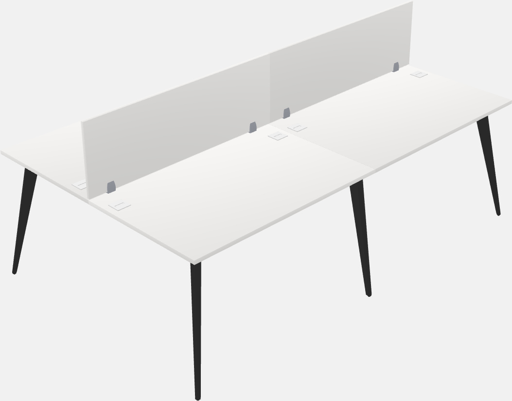 Shared office desk system