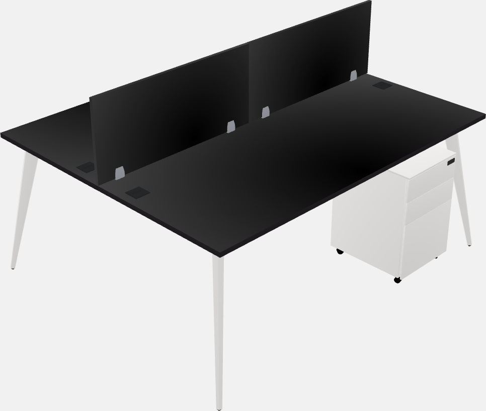 Shared office desk system