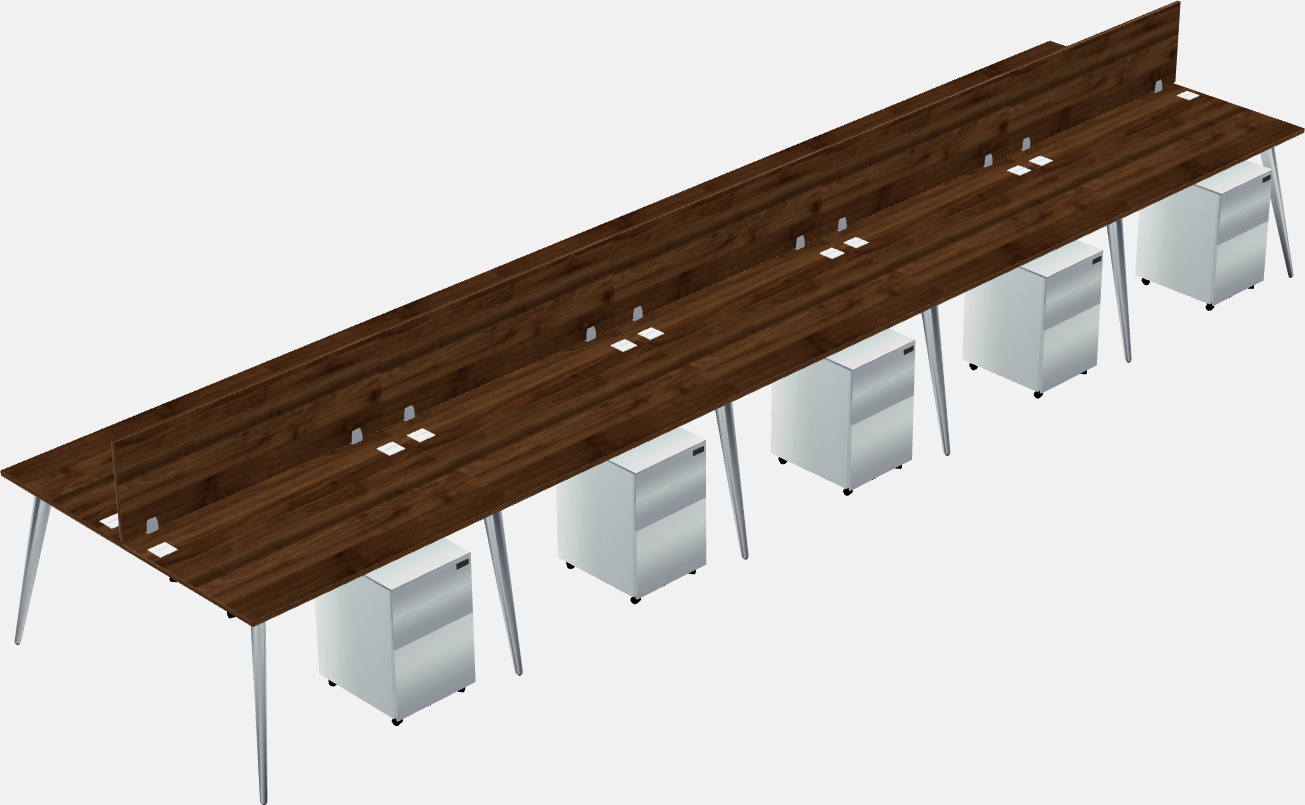 Shared office desk system