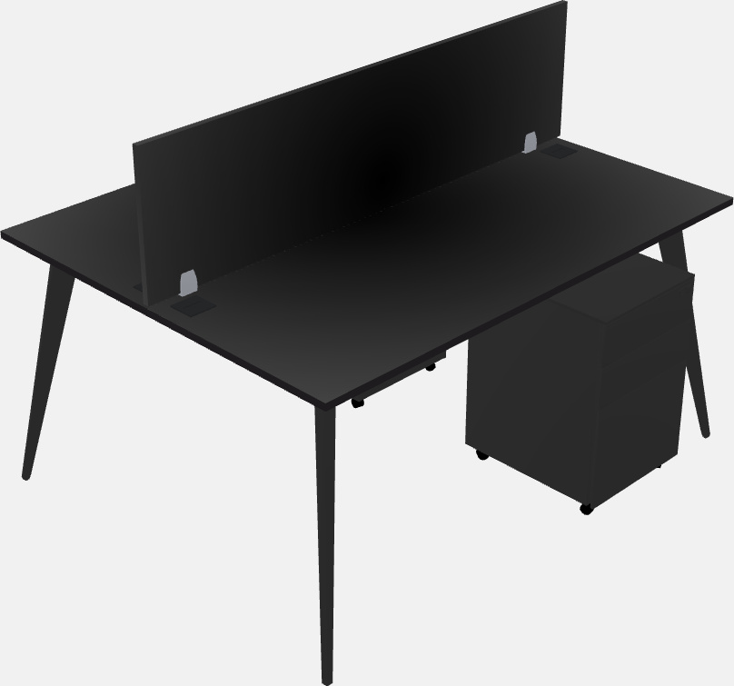 Shared office desk system