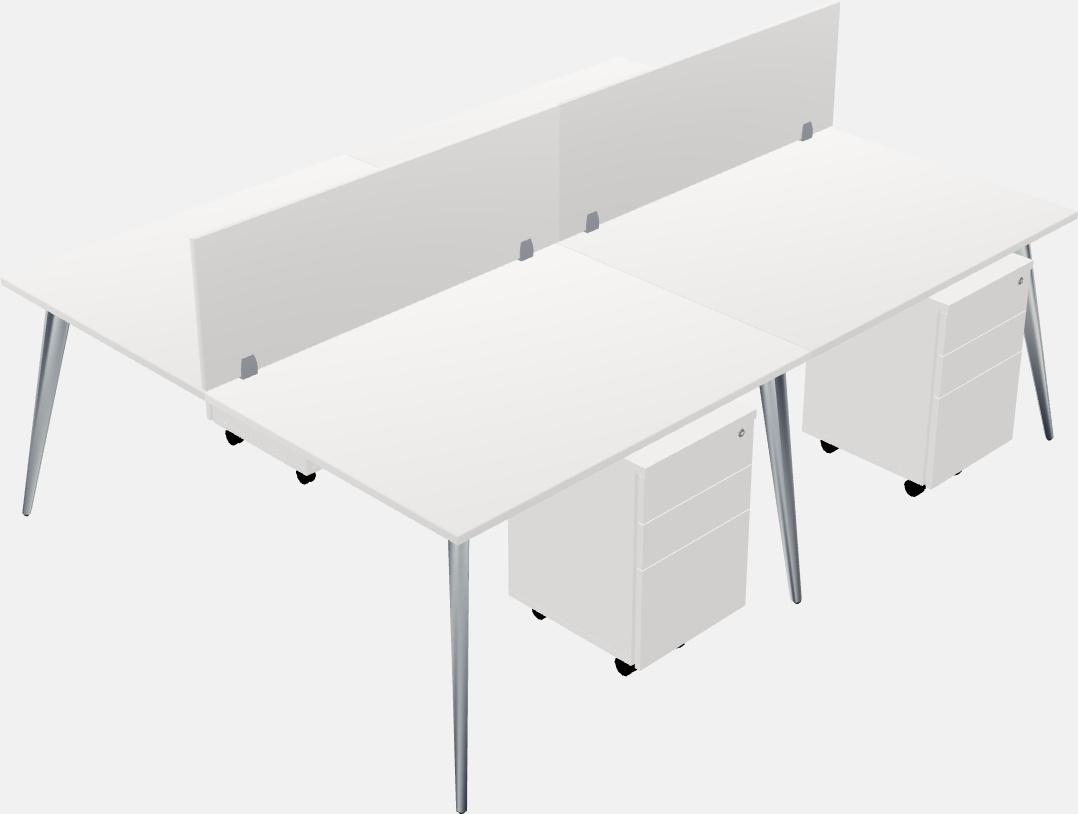 Shared office desk system