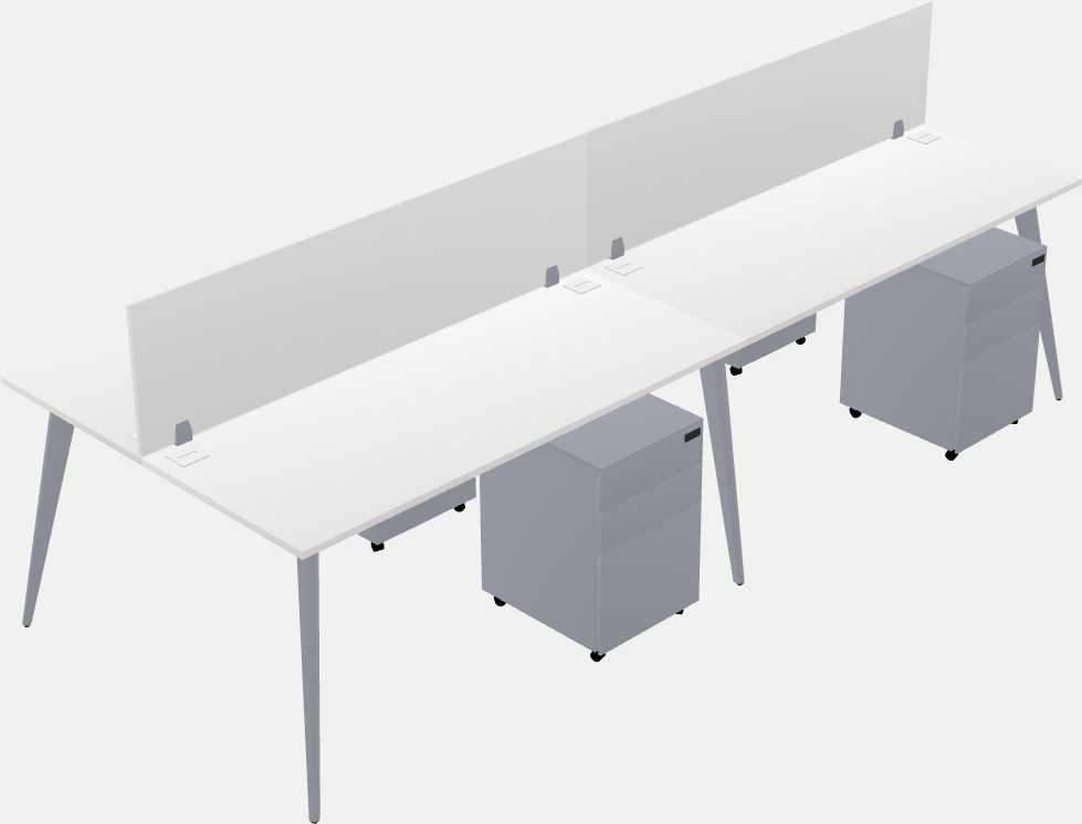 Shared office desk system