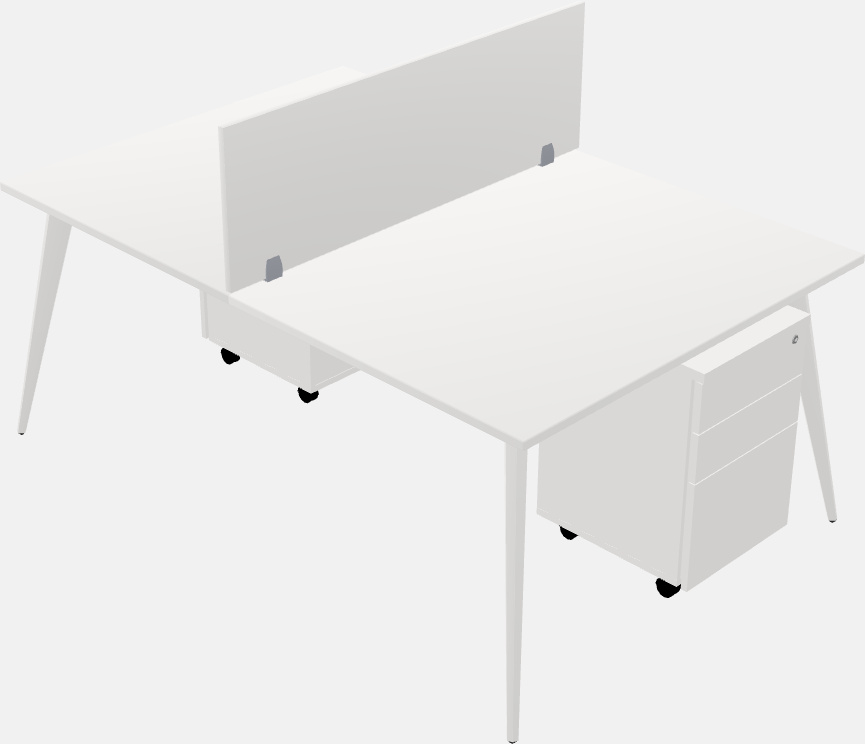 Shared office desk system