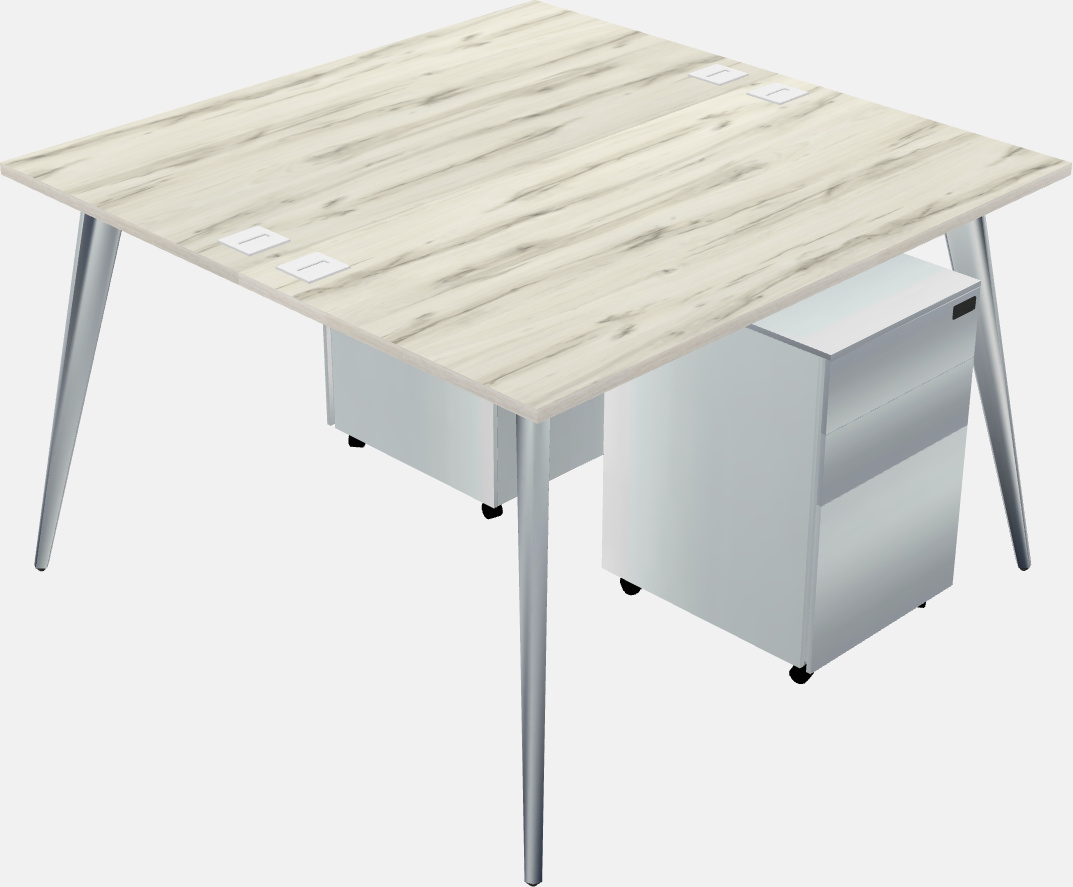 Shared office desk system