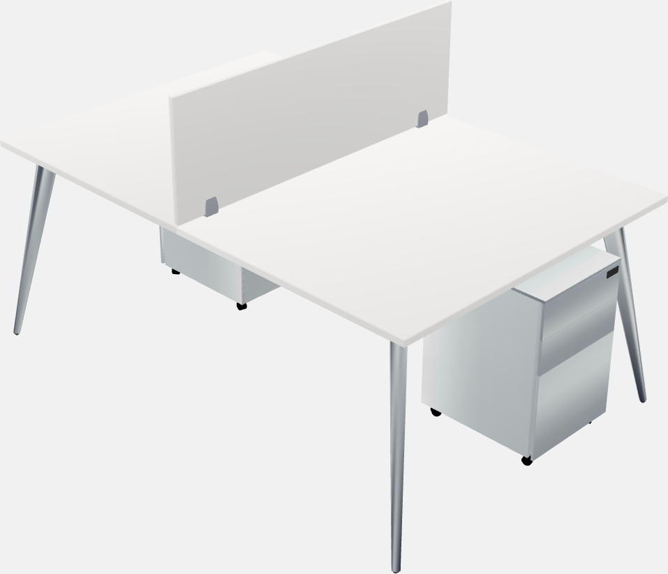 Shared office desk system