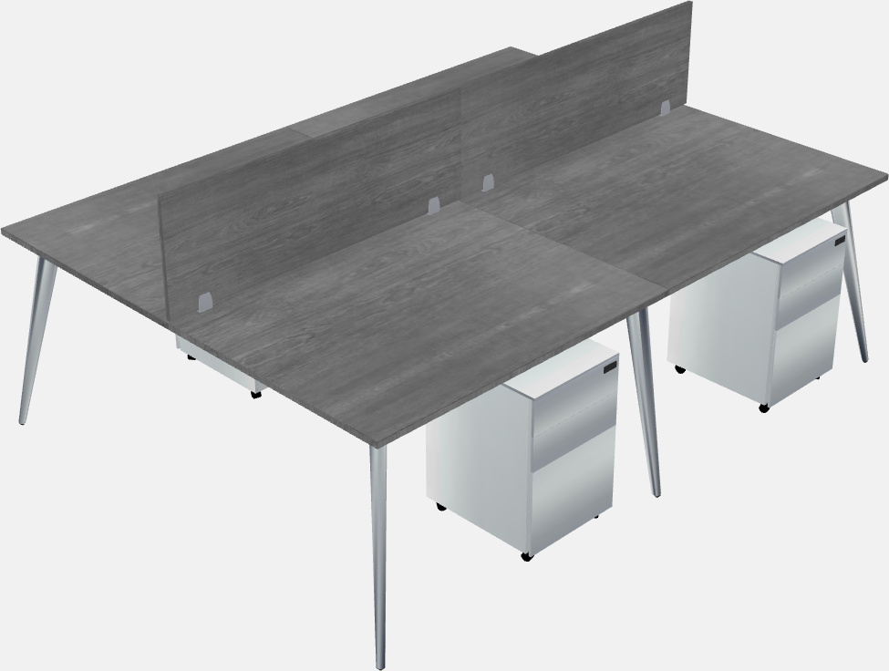 Shared office desk system