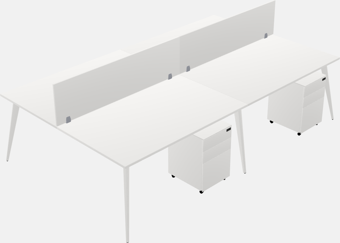 Shared office desk system