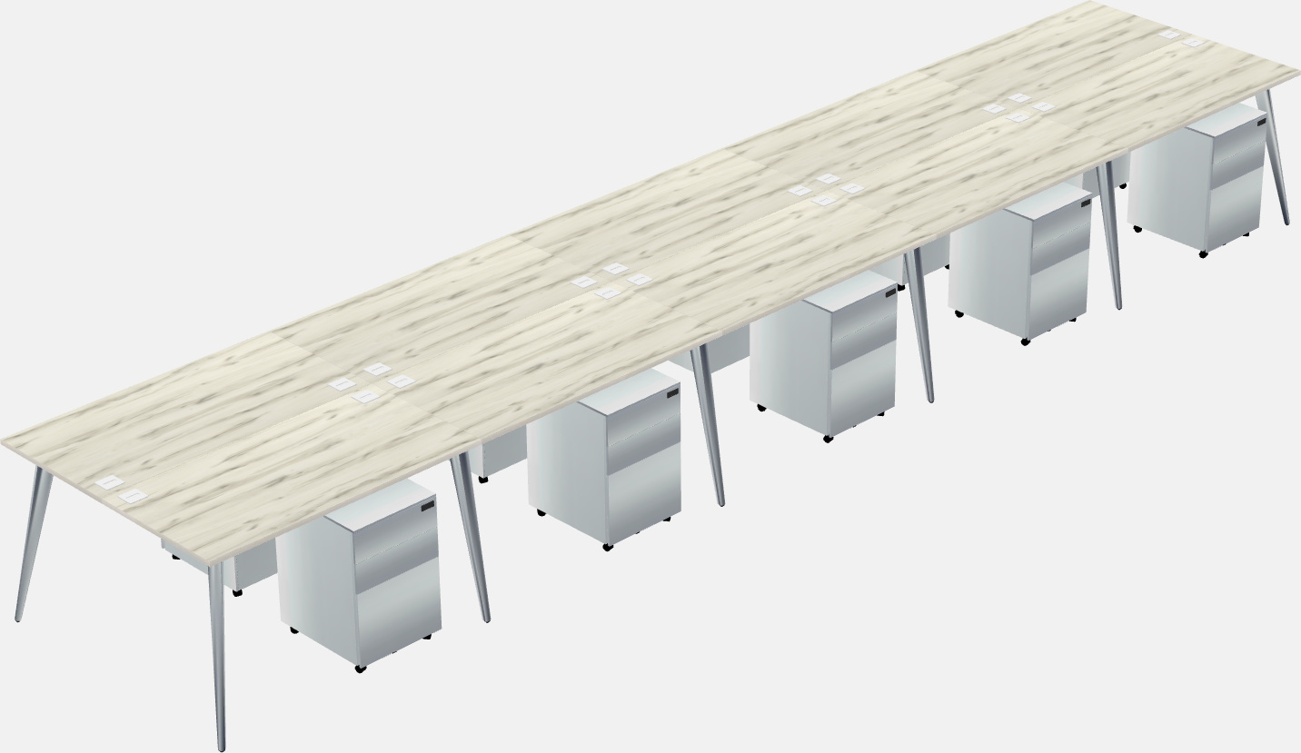 Shared office desk system