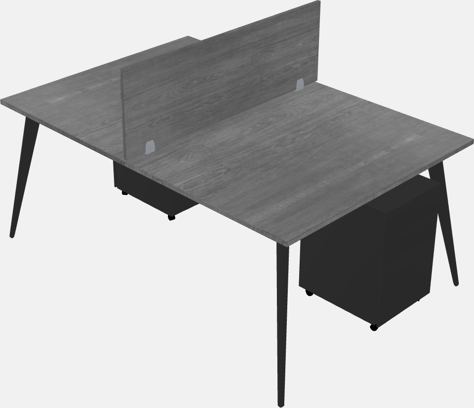 Shared office desk system