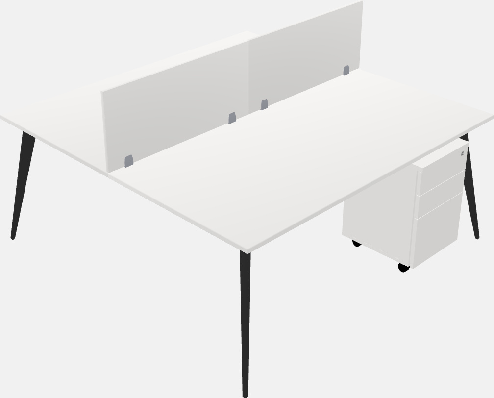 Shared office desk system