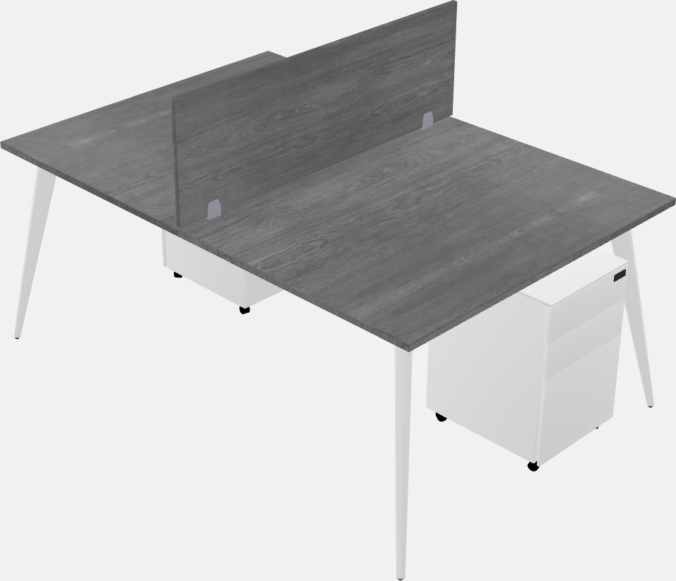 Shared office desk system