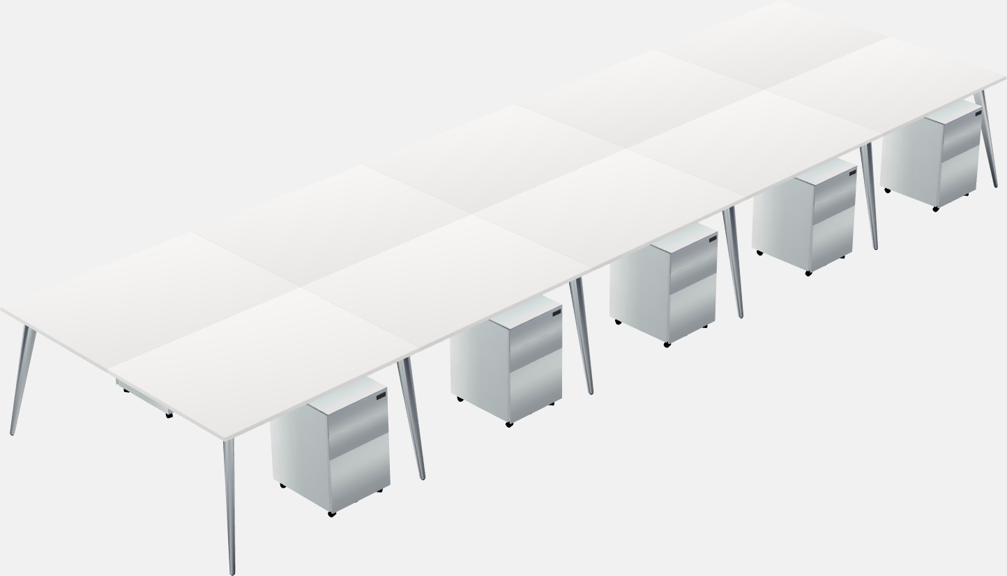 Shared office desk system