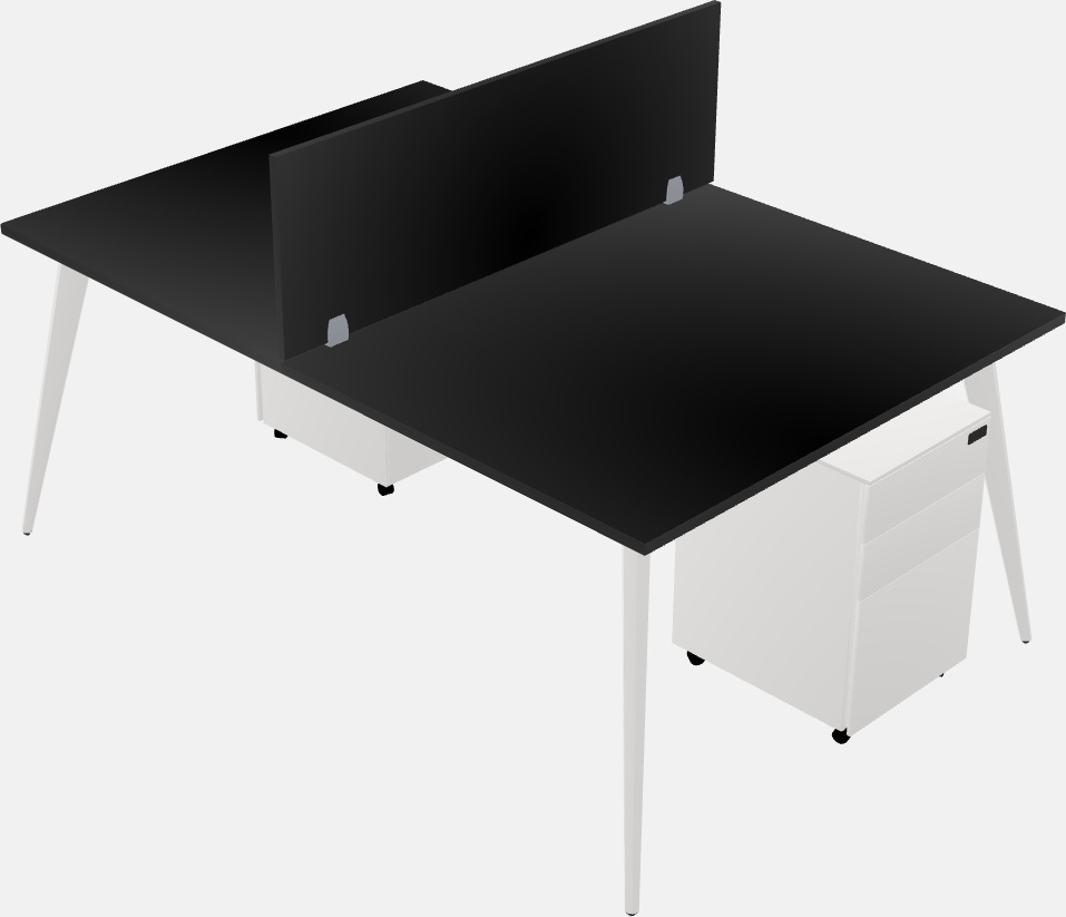 Shared office desk system