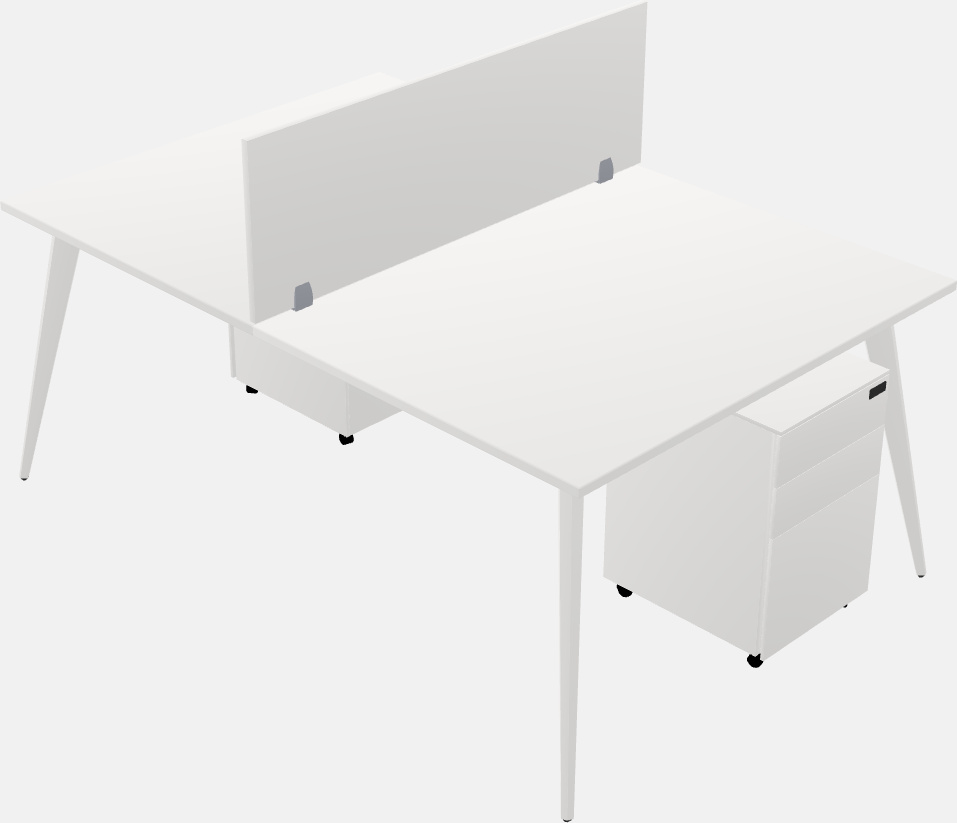 Shared office desk system