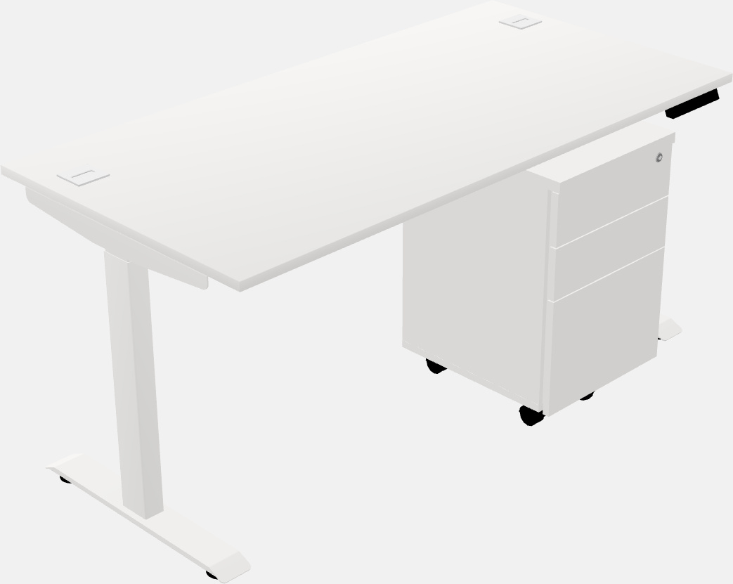 Single motor electric desk