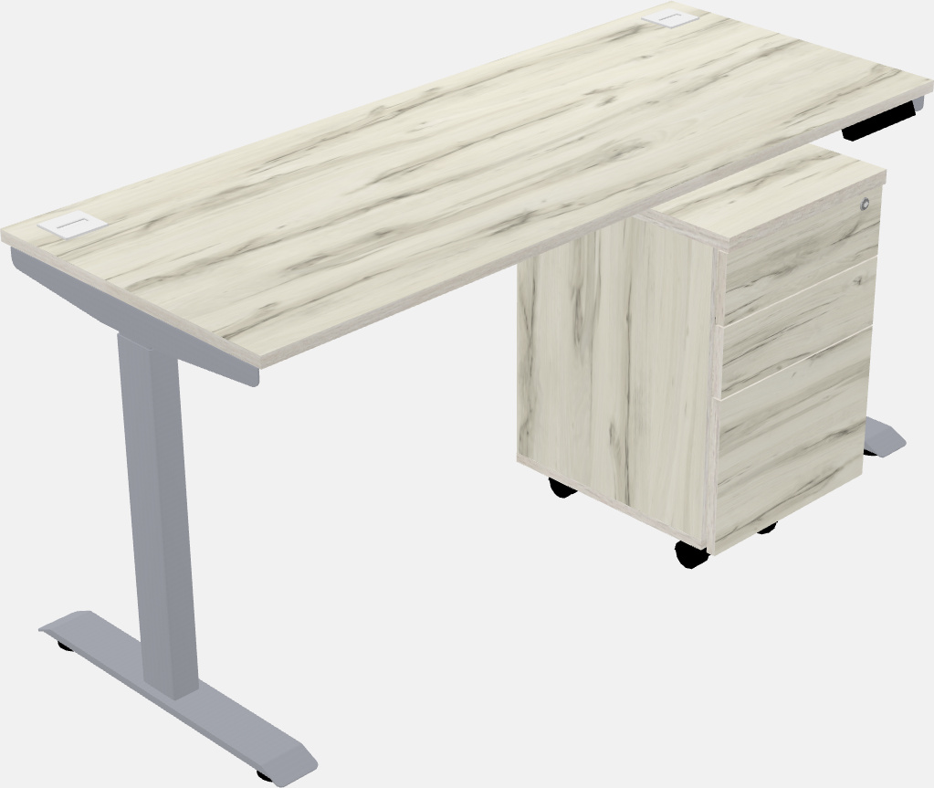 Single motor electric desk