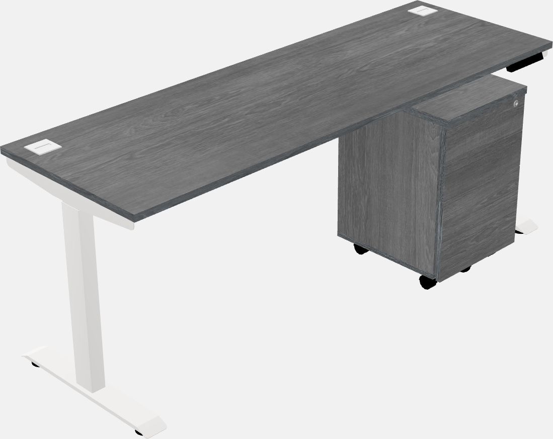 Single motor electric desk