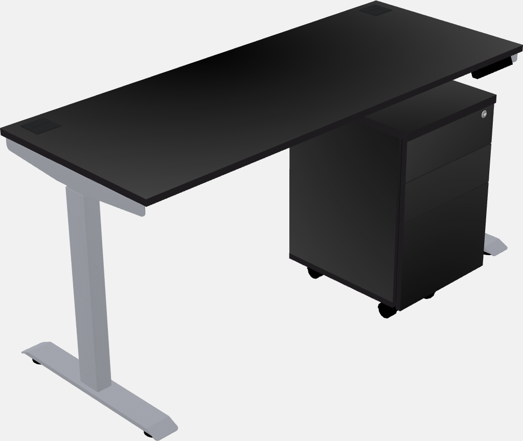 Single motor electric desk