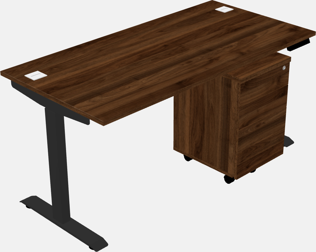 Single motor electric desk